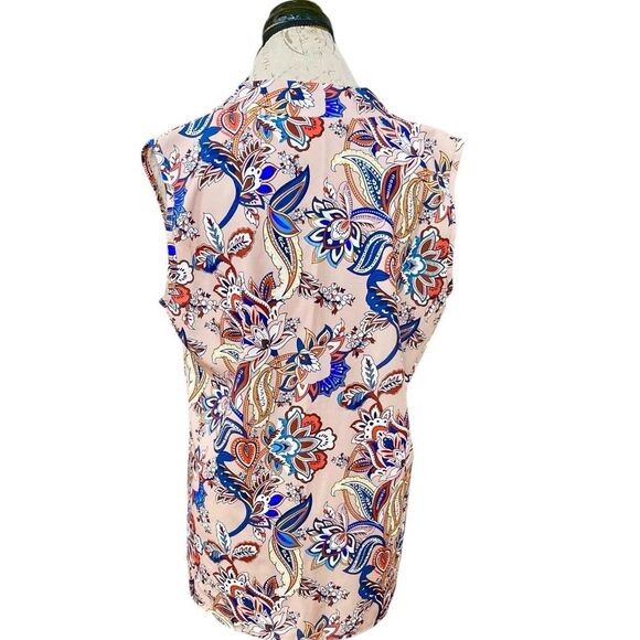 Womens Blouse Top Sz XL Tunic Sleeveless Mod, 60s/70s, Retro, Pop Art, Groovy - Picture 4 of 10